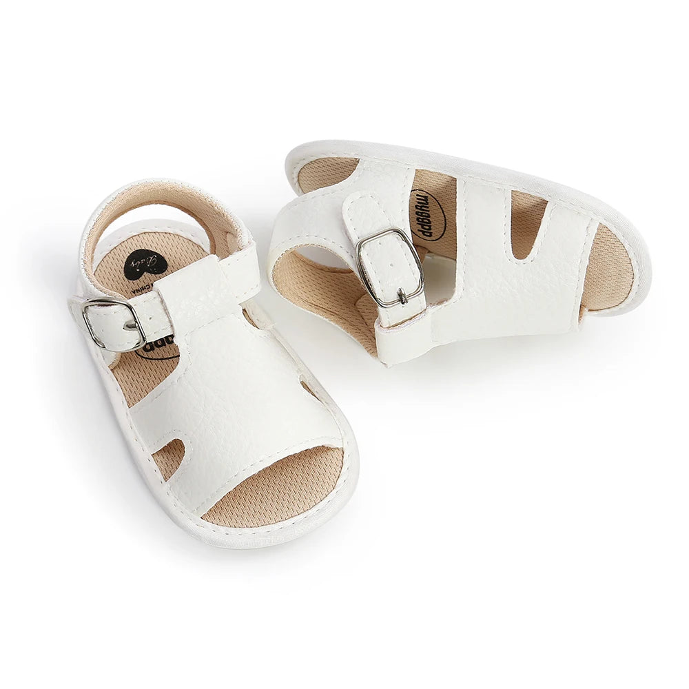 infant Sandals Fashion Soft Crib Shoes Anti Slip Summer Toddler Boys Girls First Walker Baby Soft Sole Sandals Shoes