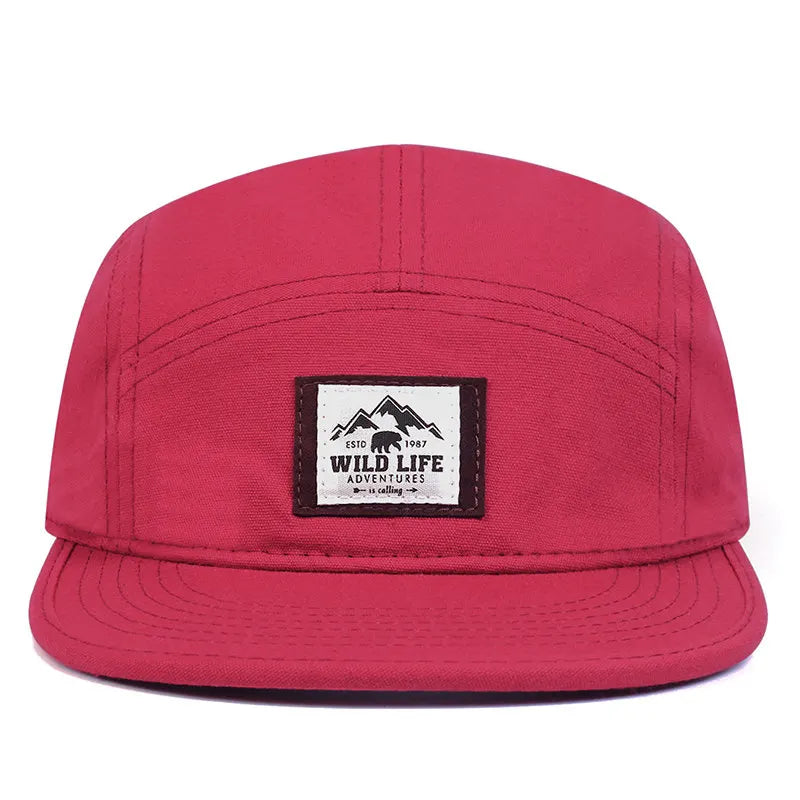 WILD LIFE Cotton 5 Panel Baseball Cap Snapback Caps Bone Gorras Hombre Originales Hip Hop Hats For Men Women Adjustable