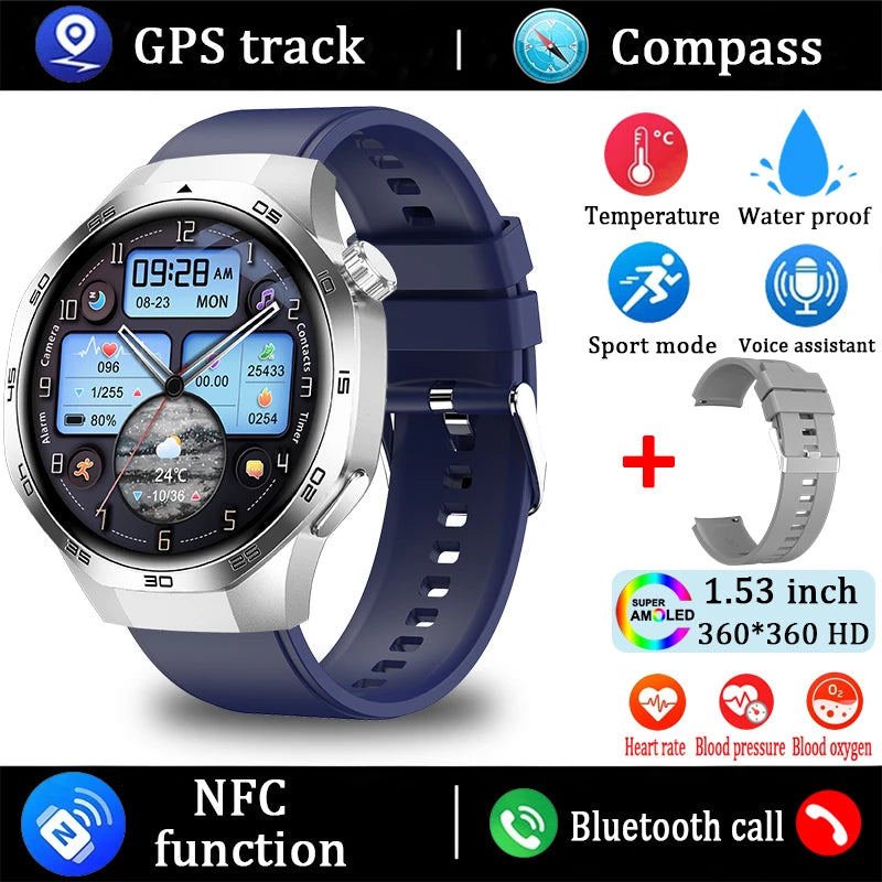 For Huawei Watch GT5 Pro Smart Watch 1.53 Inch HD AMOLED Screen