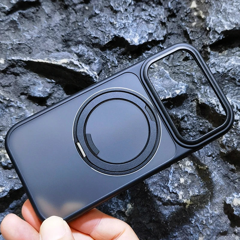 Magnetic 360 Degrees Rotating Ring Holder Case For iPhone 17 Pro Max / 17 Air