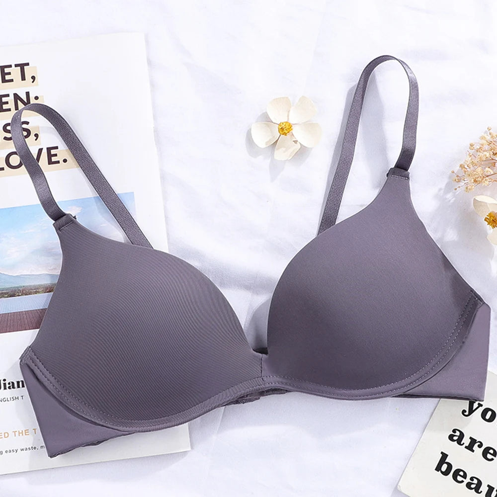 Womens Bralette Wireless Girls Gather Lingerie Sexy Underwear Small Chest