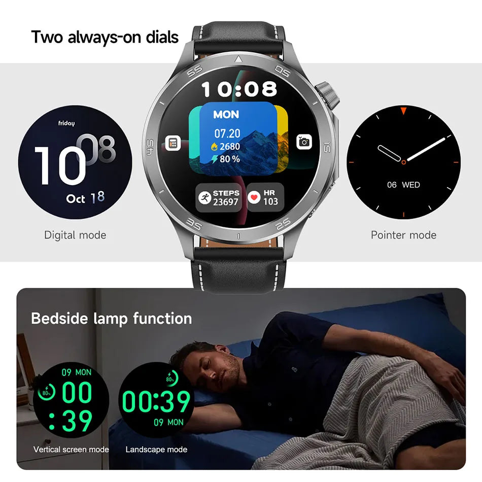 For OPPO Watch X Smart Watch Men High-end Business Men Bluetooth Call IP68 Waterproof Fitness Tracker Smartwatch Man 2025 New