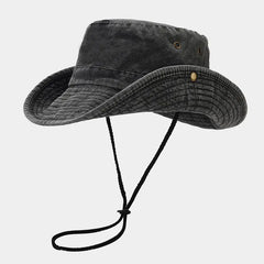 Four Seasons Cotton Solid Bucket Hat Fisherman Hat Outdoor Travel Sun Cap