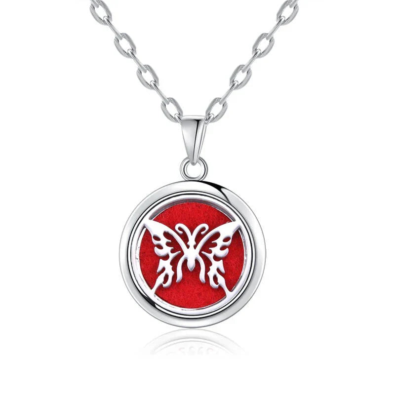 New Tree Of Life Aromatherapy Necklace Stainless Steel Essential Oil Diffuser Amulet Perfume Locket Pendant Women Jewelry Gift