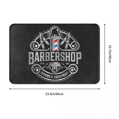 Barber Shop Sign Entrance Doormat Decor Non-Slip Welcome Mats for Home Kitchen