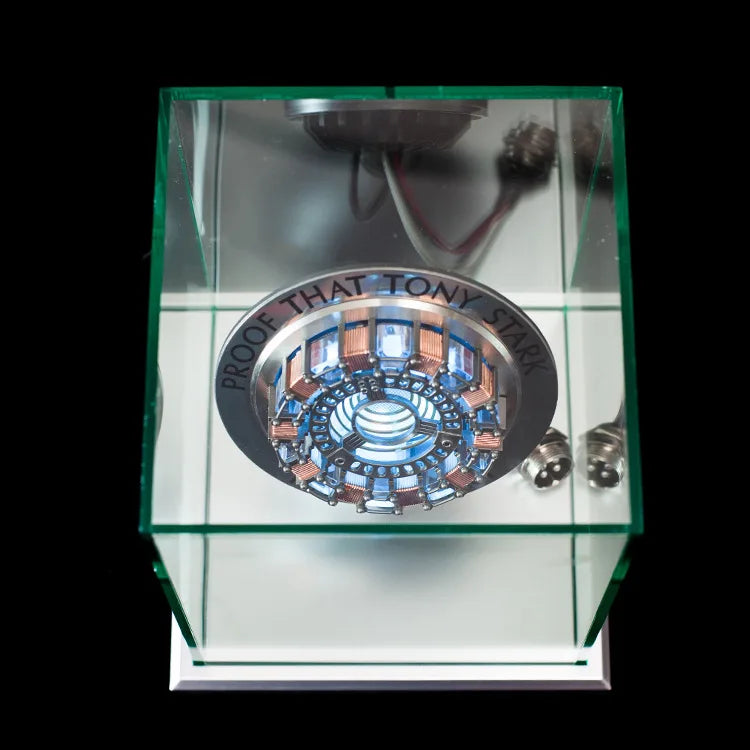Avenger Iron Man Mk1 Arc Reactor Tony Stark Heart Of Mark Figure Led Light Model Superhero 1:1 Cosplay Toys Chest Lamp Kids Gift