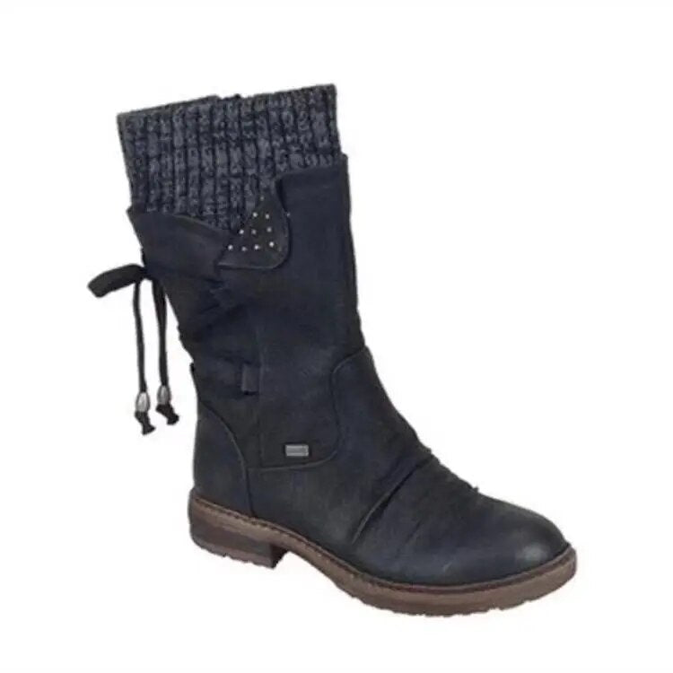 Women Winter Mid-Calf Boots  Winter Shoes Ladies Fashion Snow Boots