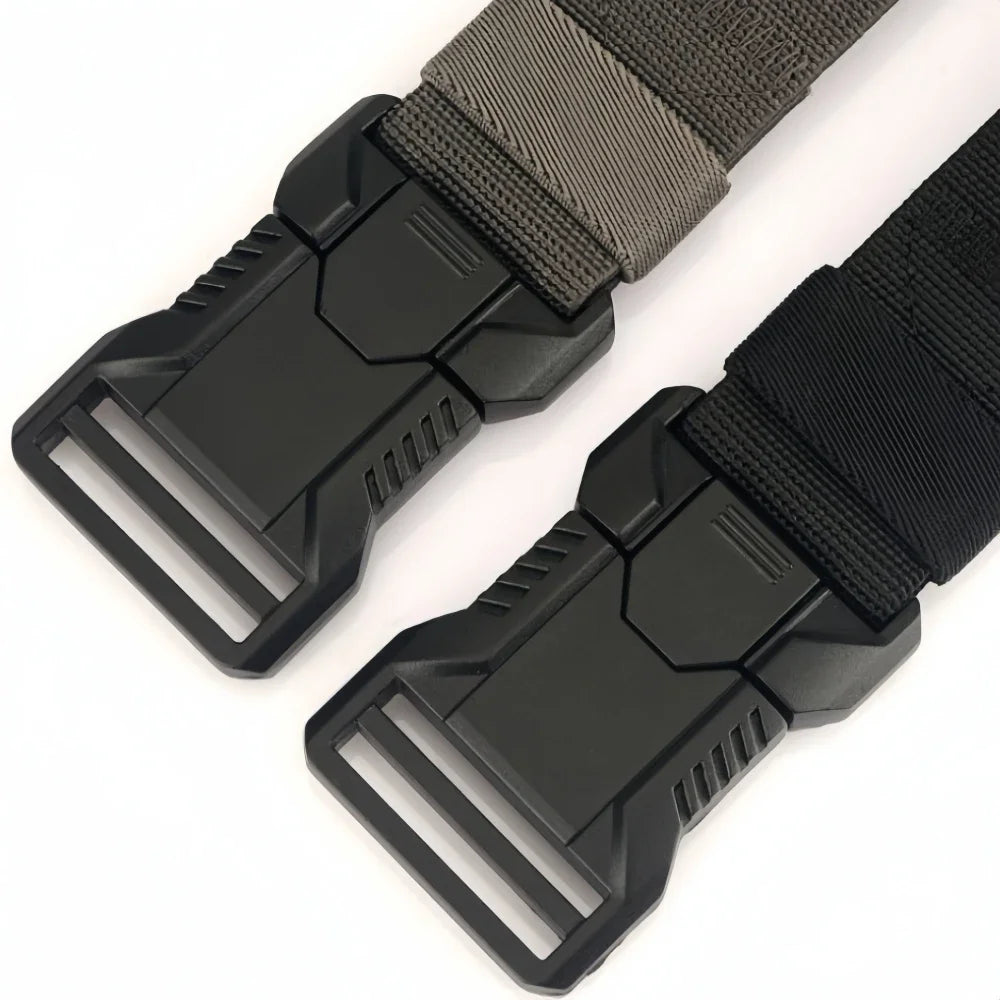 New Quick Release Pluggable Buckle Men Belt Breathable Elastic Outdoors Belts For Men Elastic Pants Belt
