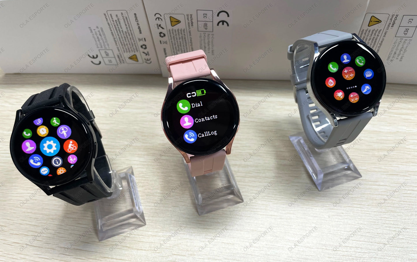 New Smart Watch 1.32 inch HD AMOLED Screen Bluetooth Call Health Monitoring Alarm Clock Fashion Watch Men Women For Android IOS