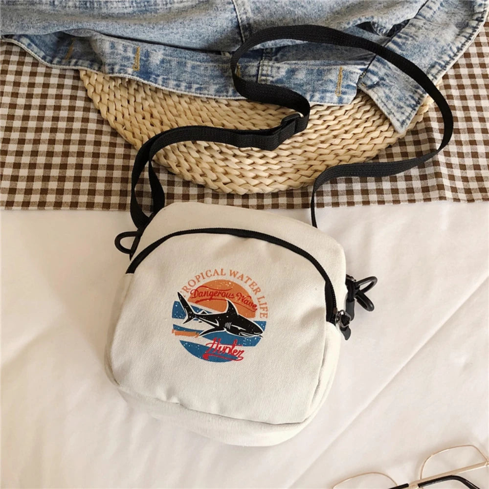 Mini Women's Bag Canvas Handbags Small Cloth Shoulder Crossbody Bags for Women