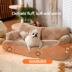 Cat Bed Sofa Winter Warm Foam Neck Pad Nest Beds Pet Deep Sleeping Bed