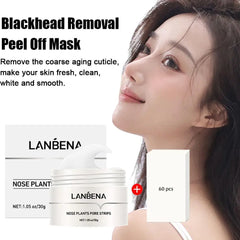 Blackhead Remover Cream Tearing Mask Set Plant Nose Pore Strips Acne Treatment Black Dots Peel Off Mud Mask Skin Care