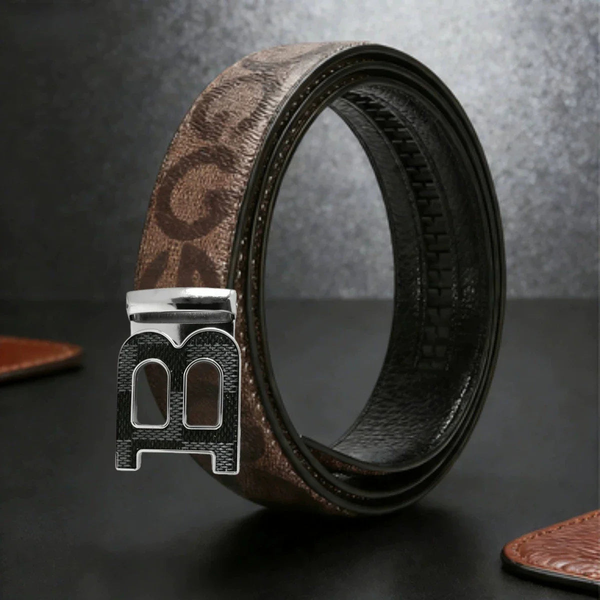 High Quality Luxury Brand Designer Canvas Belts Male Automatic B Buckle Men belts Genuine Leather Belt for men Strap for Jeans