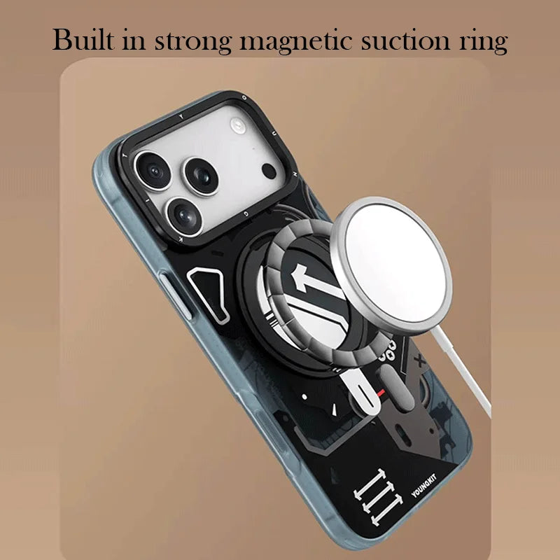 YOUNGKIT Case For iPhone 17 Pro Max Airbag Bracket Back Cover Case for iPhone 17 Pro