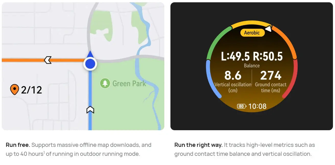HUAWEI Watch GT 6 Smartwatch,Up to 21-Day Battery Life,Global Version,Buit-in Map,Replay Message,compatible with iOS and Android