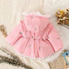 Winter Cute Girls' Cotton Clothes Children's Clothing Sweet Embroidery