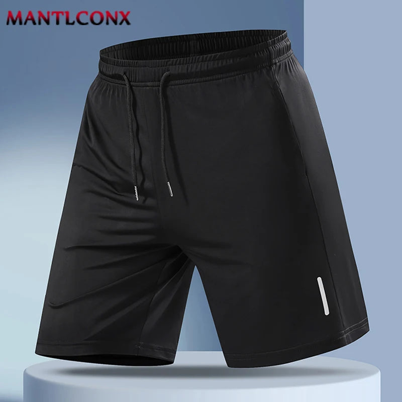 Summer New Men's Shorts Gym Fitness Quick Dry Running Sports Board Shorts Men Classic Joggers Bottom Black Short Pants Man M-4XL