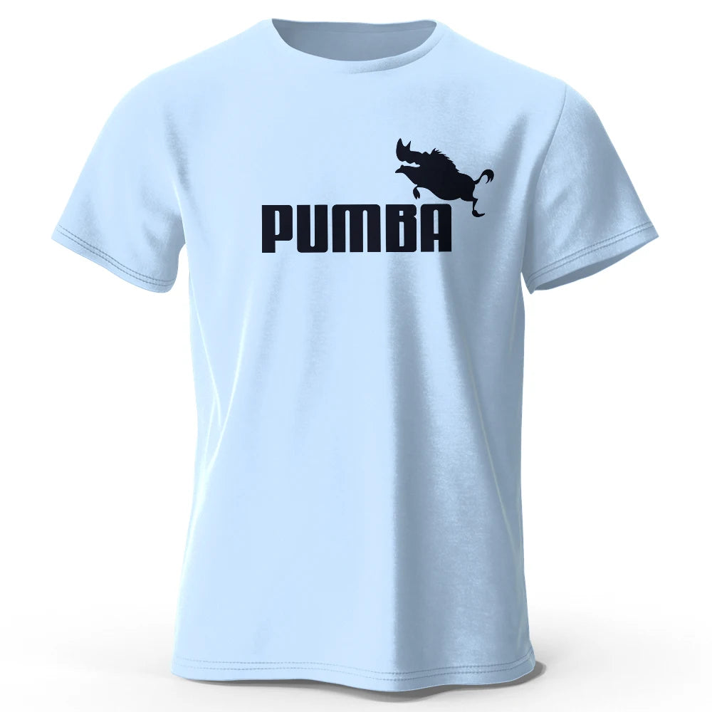 Joke The Pumba Printed Men's T-Shirt 100% Cotton Oversized Funny Graphic Tees for Men Summer Tops