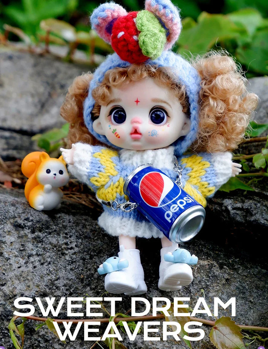 bjd doll Dolls for girls 13cm Labbu doll pocket mini blyth girl Doll Barbi Cry Baby Ball jointed doll Mobile phone Decoration