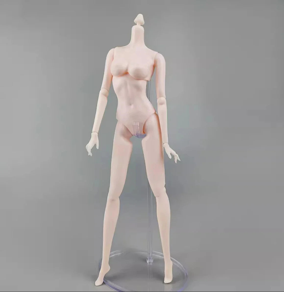 1/6 Super Model Doll Body Joints Movable Solid Doll Replacement Body For FR/IT Doll Heads Light Beige Pink White Skin Tone