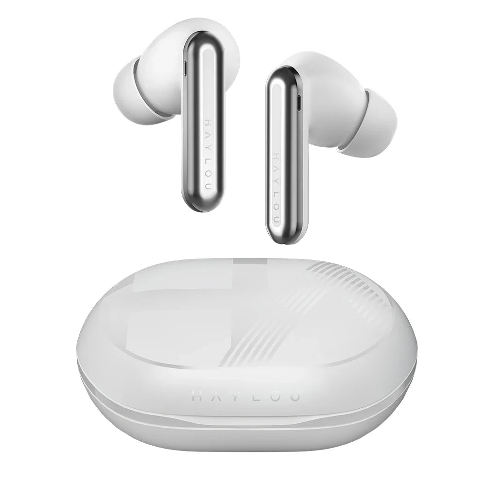 HAYLOU Mori Pro Bluetooth 5.4 Earphones -43dB ANC Active Noise Cancellation Earbuds 6 Mic Wireless Headphones 35H Battery Life