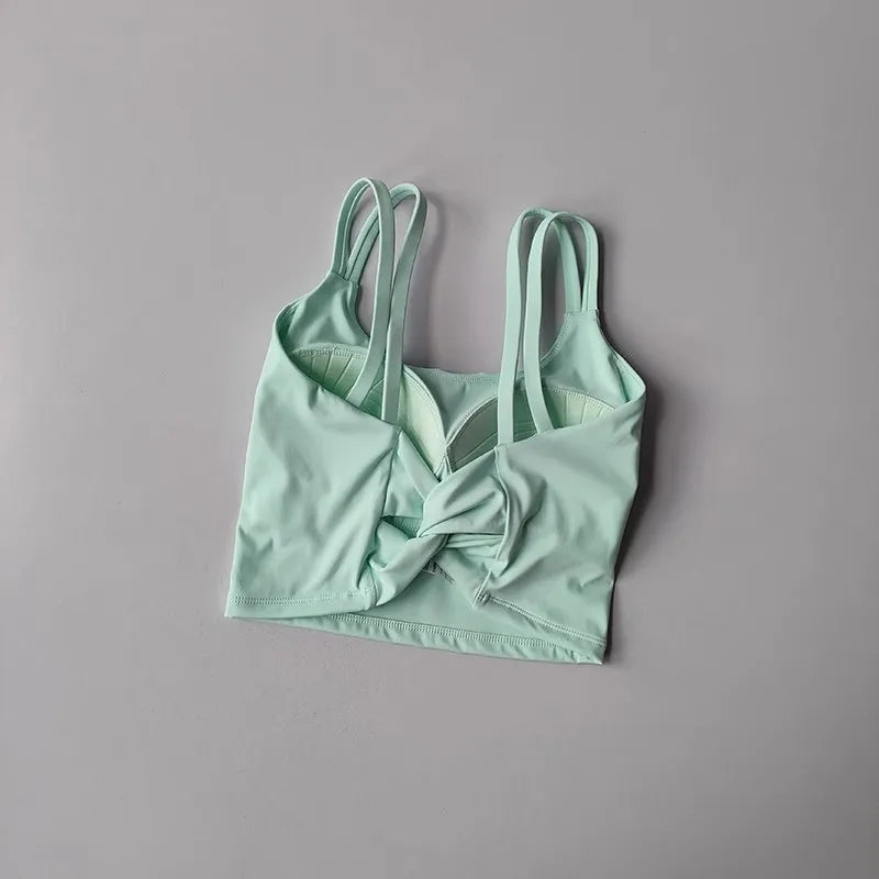 Women's Sports Bras Fitness Top, Sexy Lingerie, Push Up Fixed Pad, Yoga Bra
