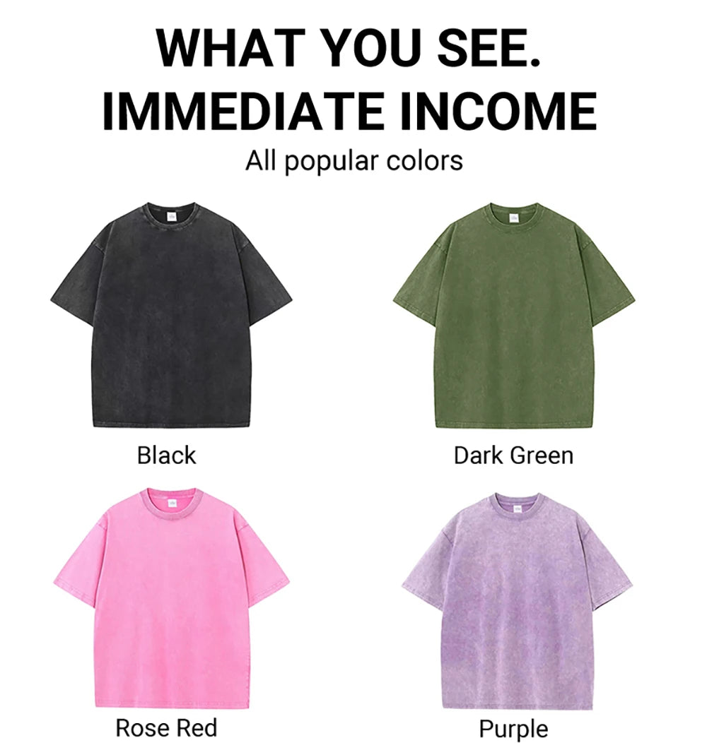 Social Skills Making New Friends Washed Retro Male Women T-Shirts Hip Hop Breathable Tops Casual T Shirt Oversized Cotton T-Shir