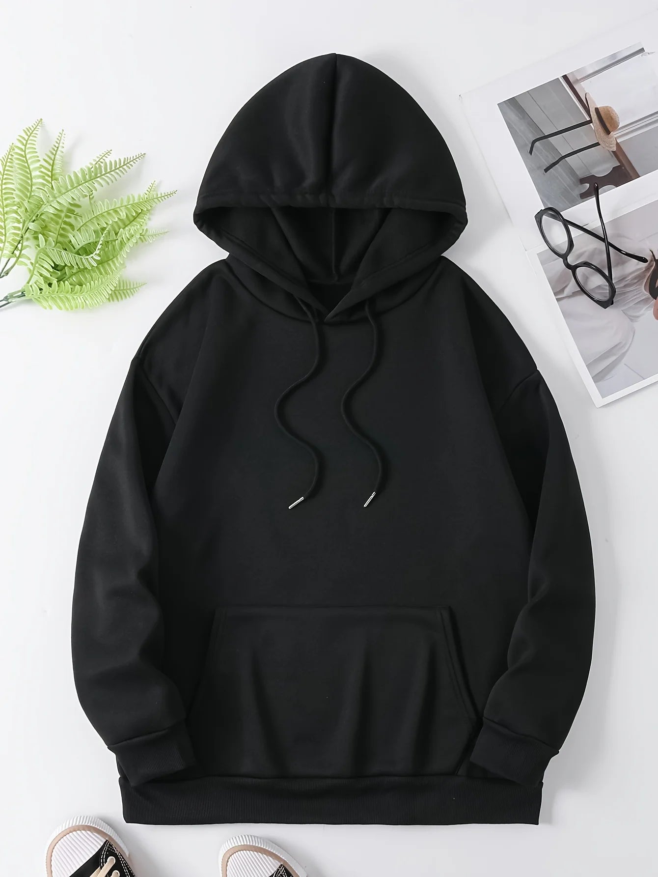 Realistic Scenery Printing Hoodie Women Warm Fleece Hoody Fashion Casual