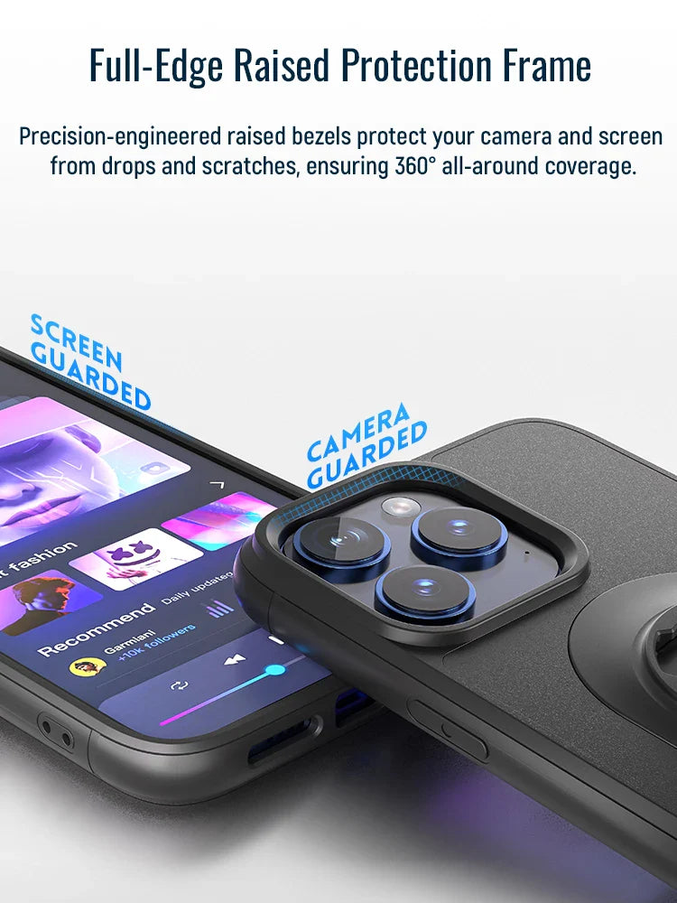 Quad-style Moto/Bike/Motorcycle/Bicycle Case for iPhone 17/16/15/14/13/12/11 Pro/Max fit Phone Holder Mount with Lock-in Design