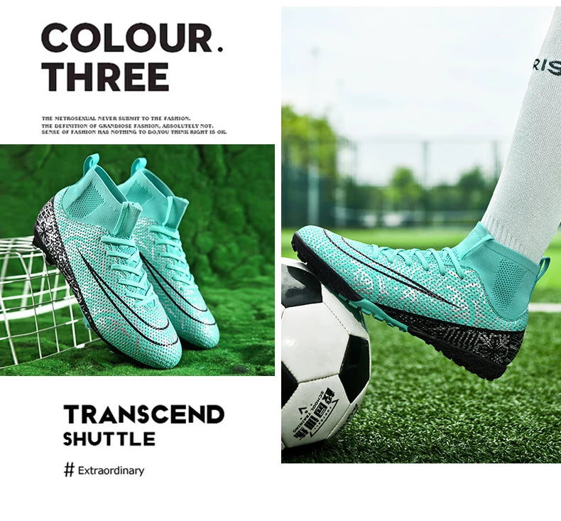 Men Outdoor FG/TF Football Boots Futsal Professional Unisex Soccer Shoes
