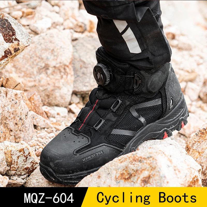 Motorcycle Summer Riding Boots for Men, Breathable Motorcycle Shoes for Men, Commuting and Casual Riding Shoes for Women, Anti-f