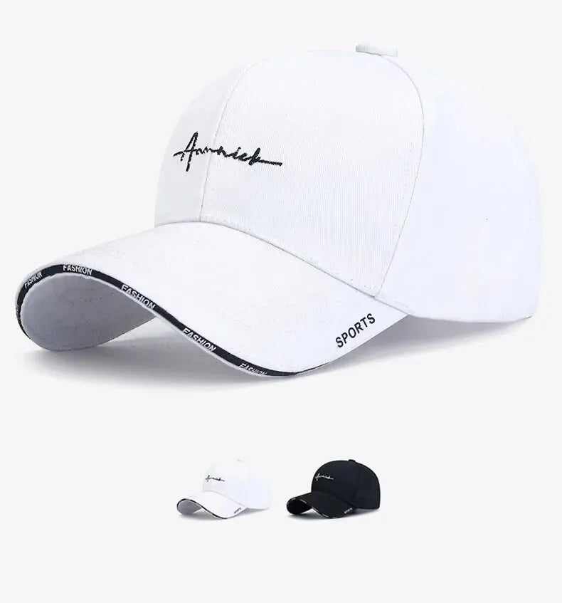 Hat Women's Korean Version Letter Embroidery Cap Baseball Cap Internet Celebrity Sports Breathable Hat Sun Hat