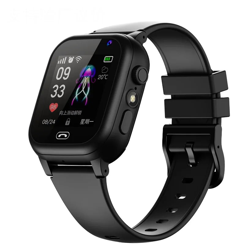 Lenovo Kids Smart Watch SOS GPS Location Sim Card Camera Heart Rate Monitoring Bluetooth Calling Waterproof Gift For Android