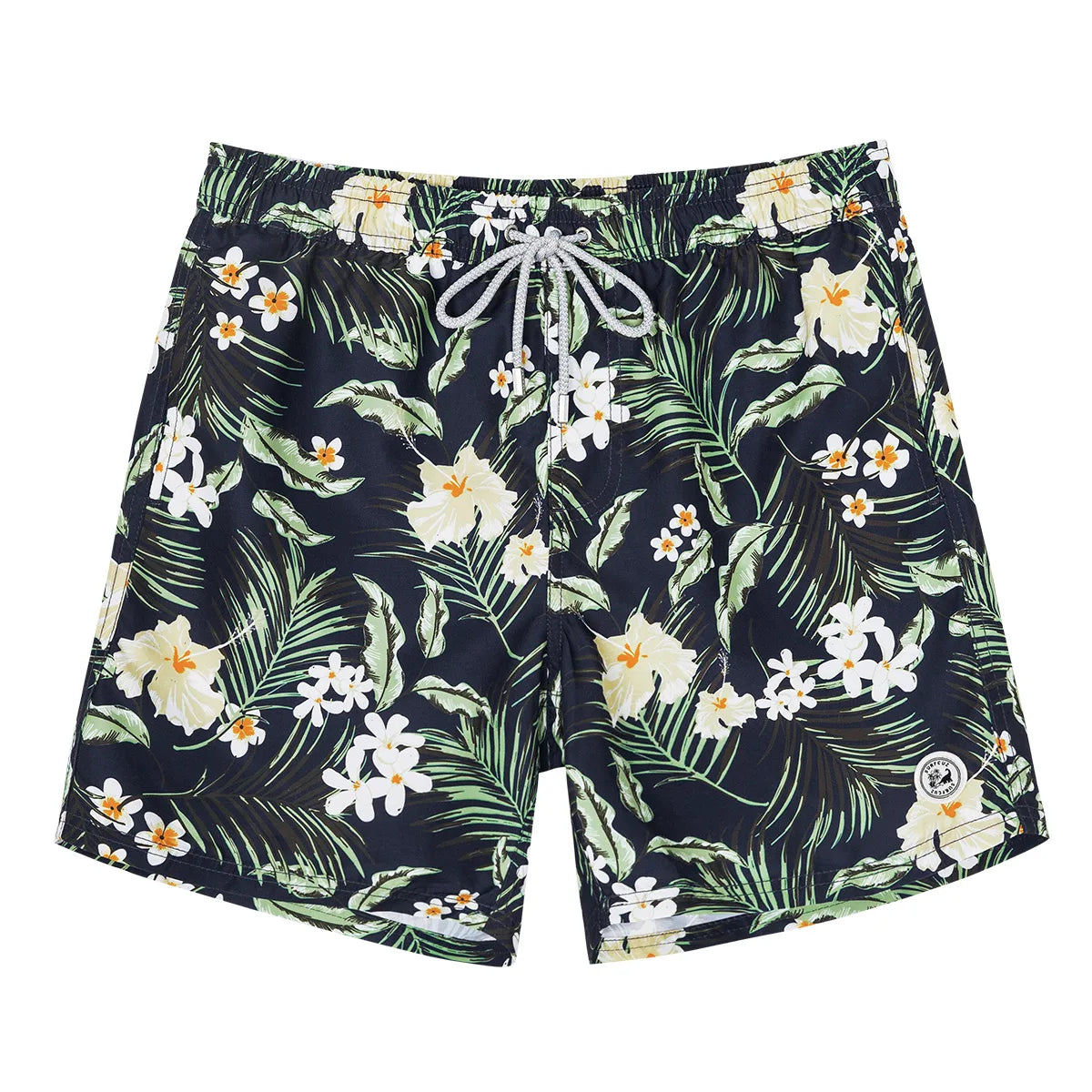 SURFCUZ Beach Men's Swim Shorts Flower 3D Printed Surfing Board Shorts Quick Dry with Mesh Lining and Pockets Struck Shorts