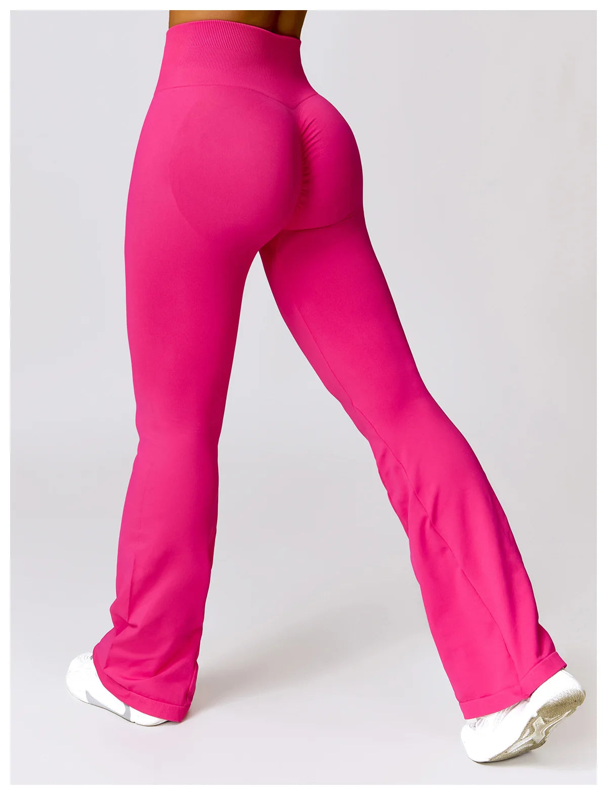 Seamless Flared Leggings Scrunch Sports Leggings Women Gym Yoga Flared Pants