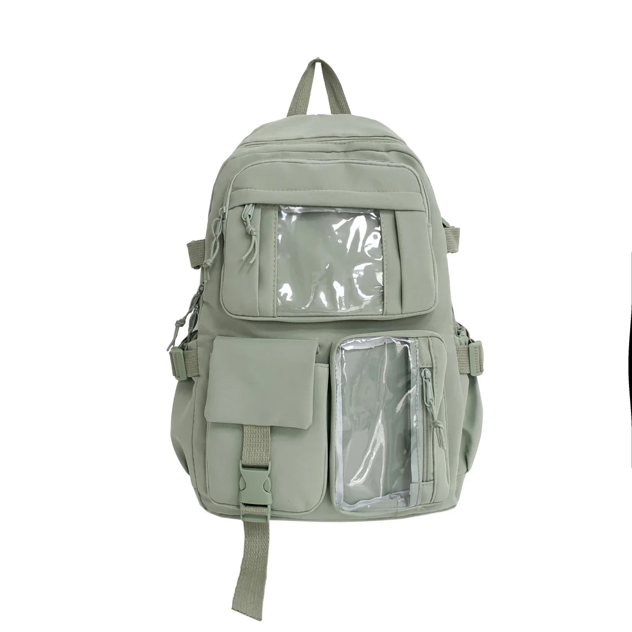 New Cute Nylon Backpack Suitable for Young Girls, Female Students, and Ladies, Multi-Pocket Student Backpack
