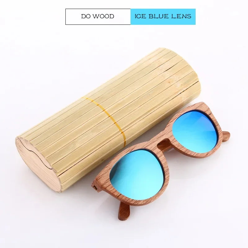 GM Men bamboo Wood Sunglasses Women Retro Vintage Polarized zebra Wooden Glasses Oculos De Sol Square Summer Goggle paper box