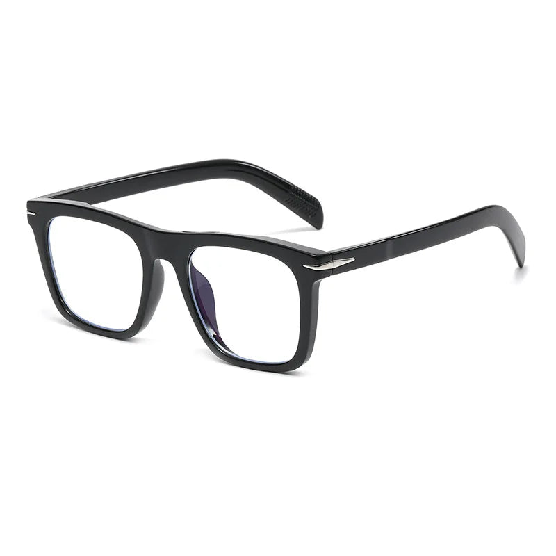 Vintage Square Sunglasses Men Anti-Blue Light Glasses Fashion Gradient Driving Shades Leopard Black Brand Oculos