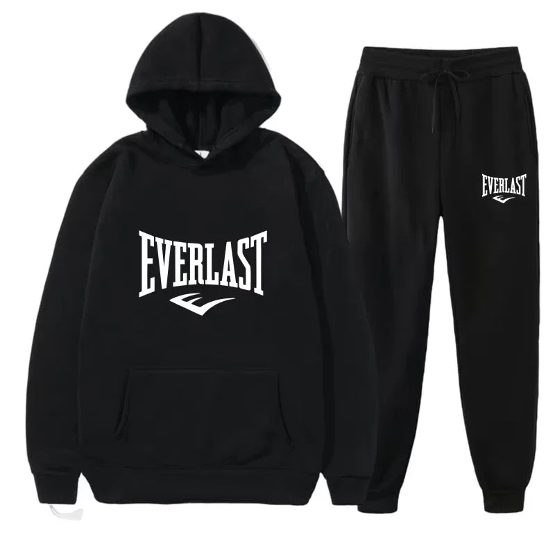 Men's EVERLAST Sportswear Fitness Gym Clothing Running Set Sportswear Straps