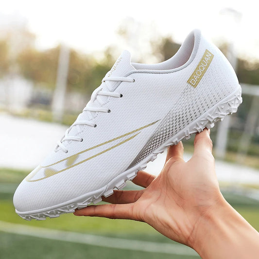 Men Turf Soccer Shoes Boys Soccer Field Cleats Anti Skid Outdoor Futsal Sneakers