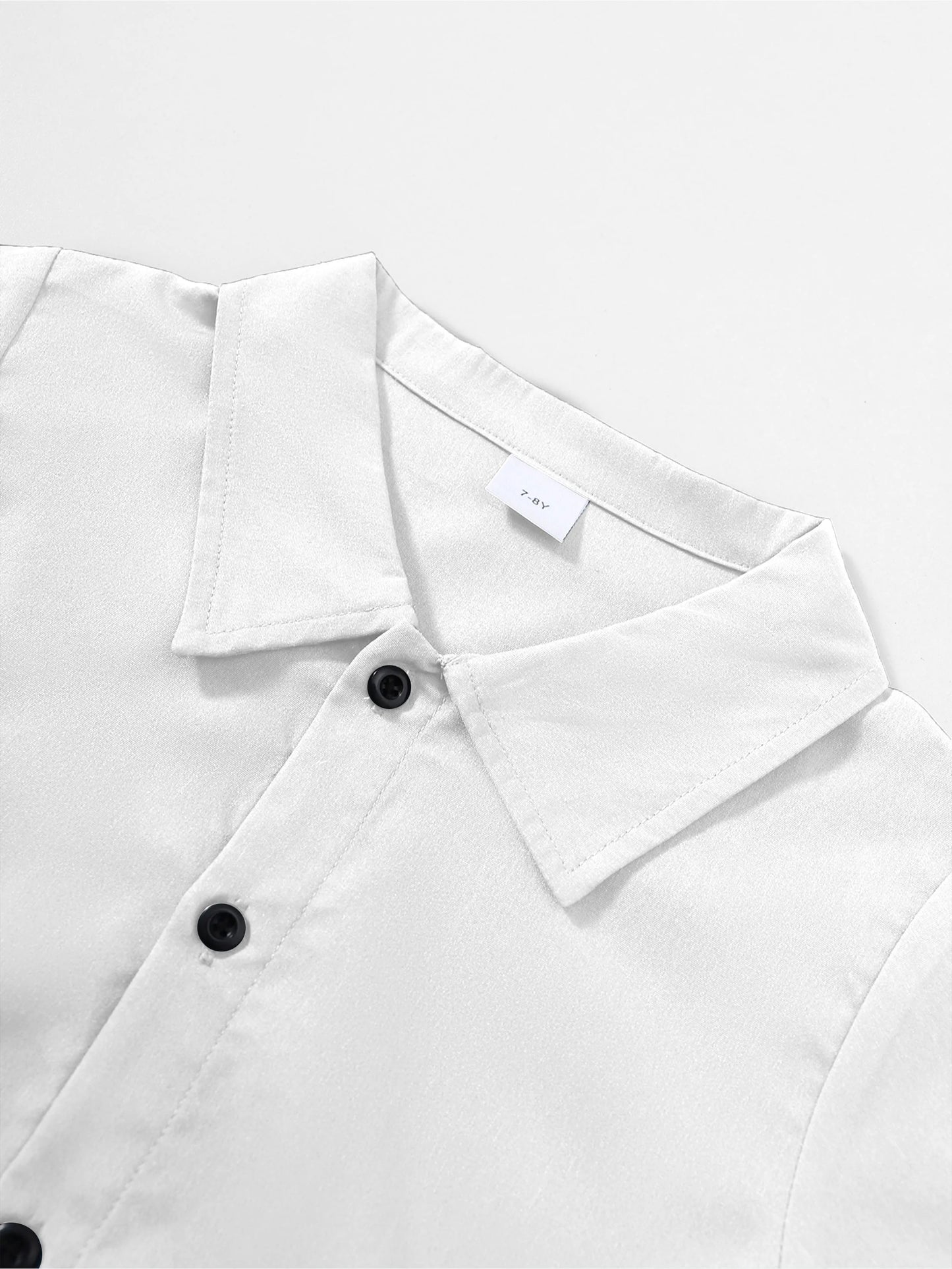 2pcs Boys & Teens Stylish Casual Outfit Set - Short Sleeve Loose Fit Shirts with Lapel Buttons & Breathable Shorts for Fun