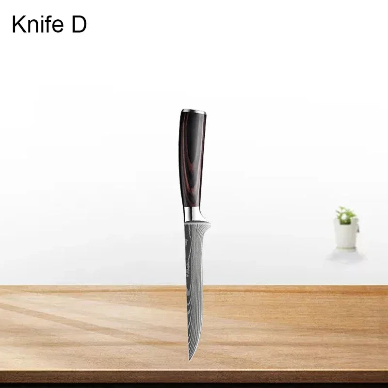 Kitchen Knife Set Japanese Cooking Knives Set Chef Knife Sharp High Carbon
