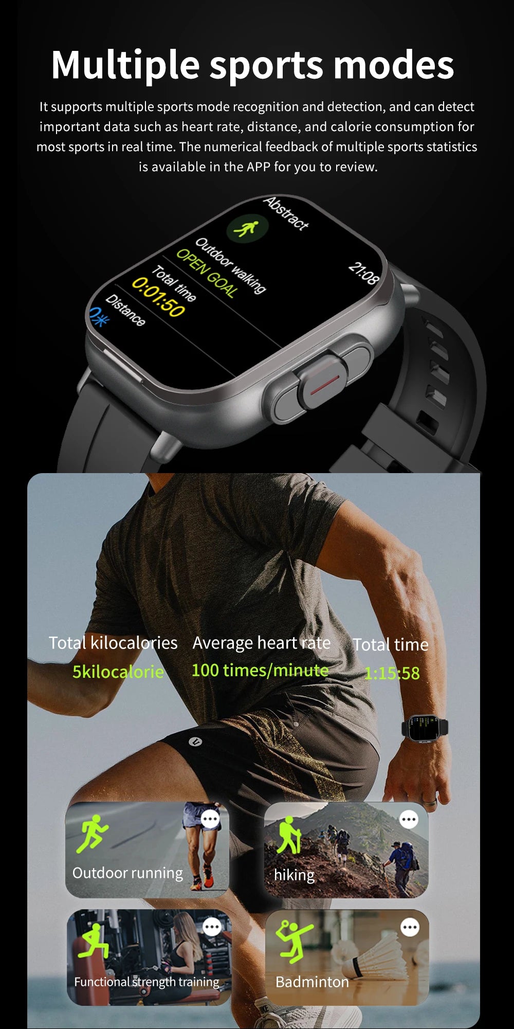 NFC Smart Watch TWS 2-in-1 Headset Bluetooth Call Heart Rate Blood Pressure Health Monitoring Headphones Play Music Smartwatch