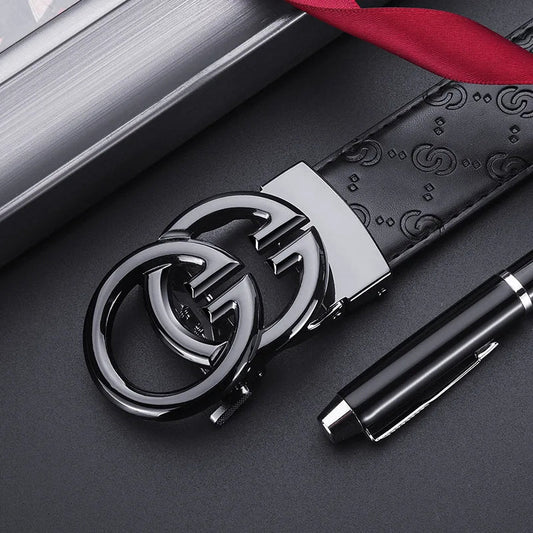 Luxury Belt High Quality Genuine Leather Belt, Automatic Buckle Belt Men's Business Belt Casual Fashion Designer Belt for Men