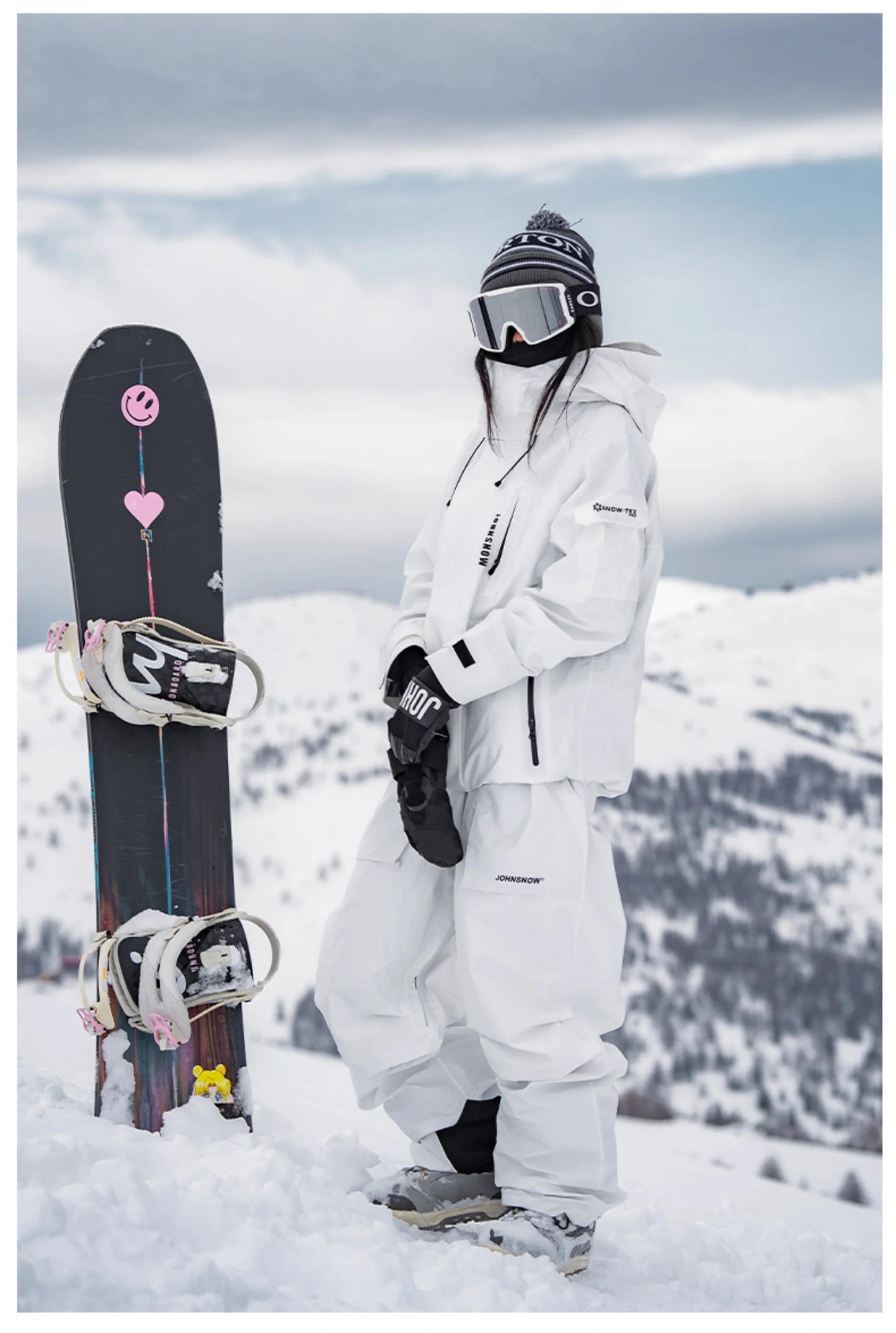 John Snow Winter Ski Suits Men And Women Outdoor Waterproof Breathable Warm Snowboarding Suit Sets Skiing Jacket And Pant