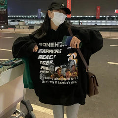 Vintage Clothing Characters Outer Banks Kpop Sweatshirts Zip Up Hoodie