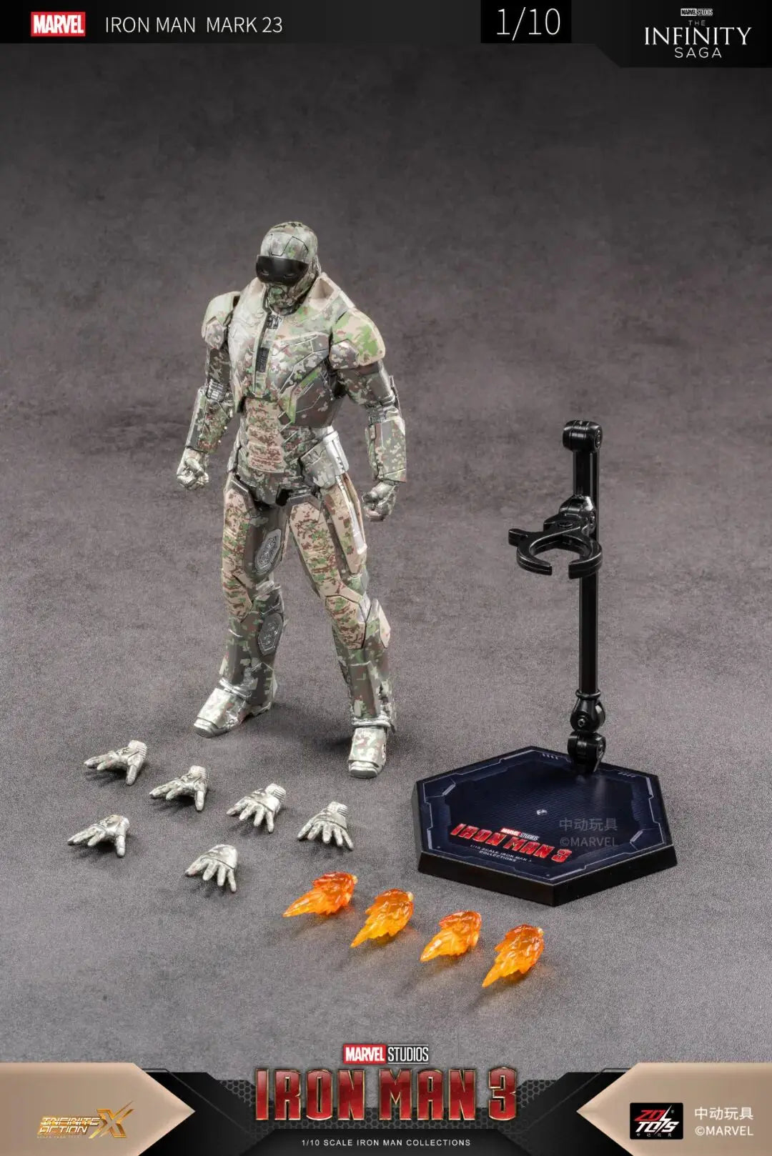Original ZD Toys Iron Man Tony Stark MK9 MK14 MK12 MK27 MK15 MK35 MK22 MK40 Hammerhead Action Figure Anime Collect Model Gifts