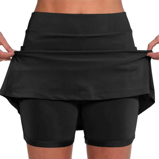 Plus Size Women's Summer Solid Color Sports Shorts Elastic Yoga Pants  Sports Shorts High Waisted Tight Pants