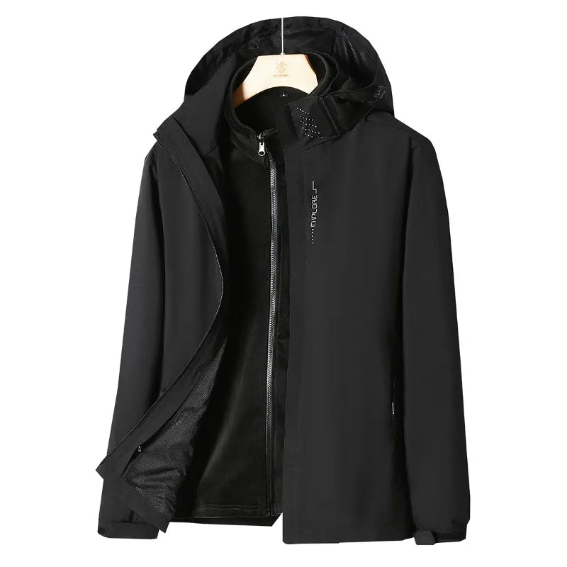 Men's Stormtrooper Jacket Autumn and Winter Thickened Windproof Warmth Solid Color