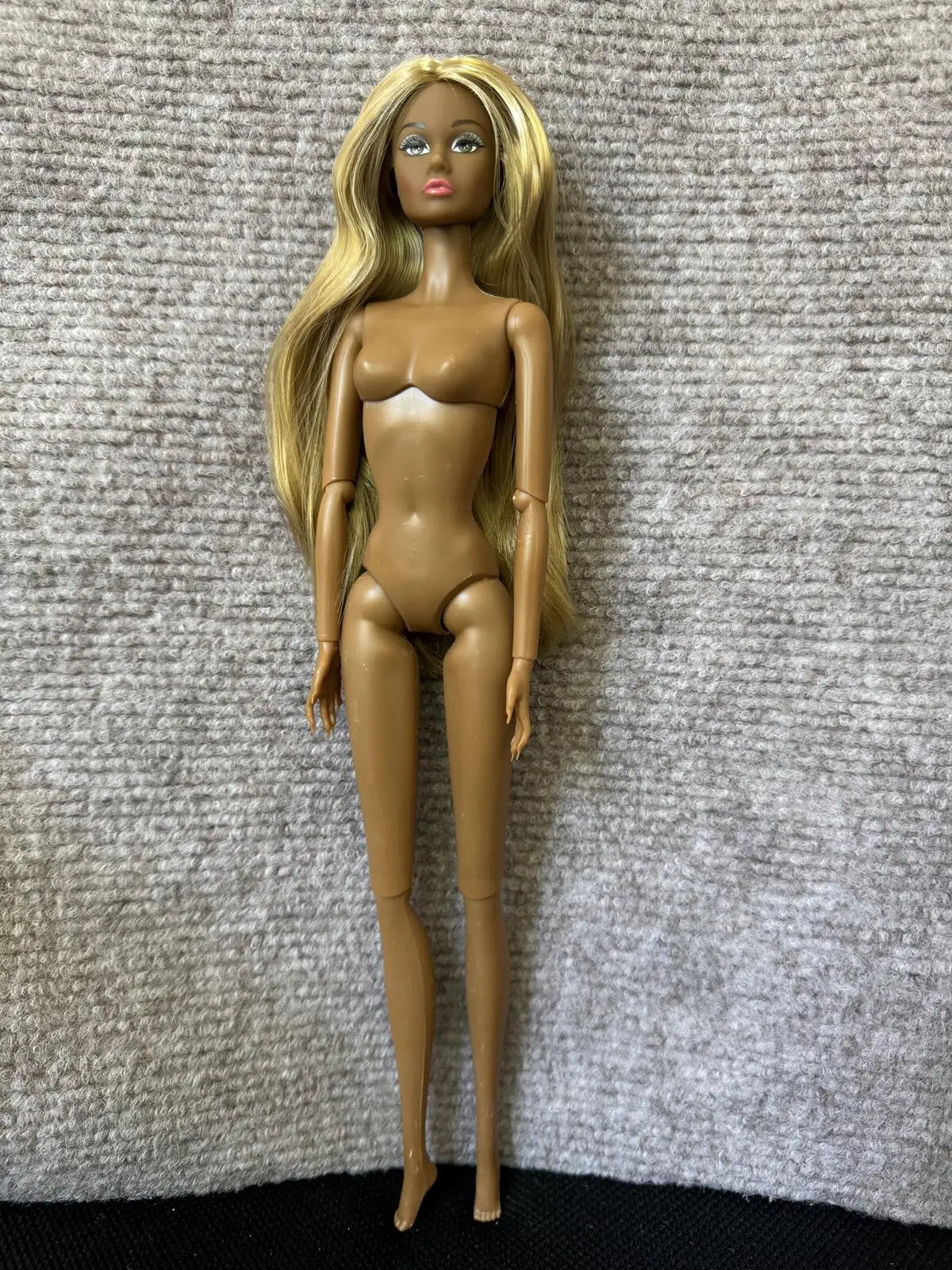 1/6 PP Face Mold Super Model Doll Figures FR Beige Dark Brown Skin Tone Joints Movable Solid Doll 30cm Doll Kids Birthday Gift